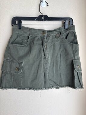 wild fable Olive Green Cargo Mini Skirt Shorts